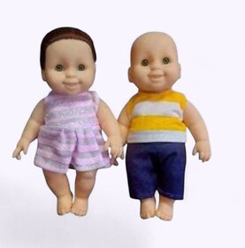 RIVA CREATIONS Realistic Baby Boy and Girl Dolls Set For Kids Multicolor