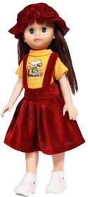 RIVA CREATIONS Cute Little Girl Doll Fashion Doll in Dress for Girls Kids Multicolor