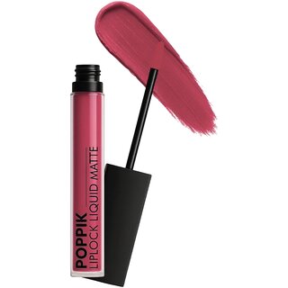 POPIK Liquid Matte Lipstick - Blush Beige, Smudge-Proof  Long-Lasting