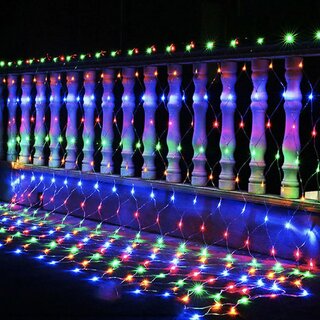 Net Mesh 210feet 72led  for Window Home Diwali Balcony Living Room Decor Decoration, Multicolour