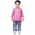 Kid Kupboard Cotton Baby Boys Kurta, Pink, Full-Sleeves, 4-5 Years KIDS8052