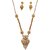 Elegant Traditional Gold-Tone Necklace Earring Set