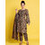 ELARA Brown Rayon Dupatta Kotachex Kurta Set For Women