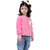 Kid Kupboard Cotton Girls Sweatshirt, Light Pink, Full-Sleeves, 6-7 Years KIDS8080