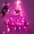 Crystal Ball Pink Lights for Bedroom, Waterproof Pink Christmas Lights for Bedroom Girls Kids...