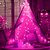Crystal Ball Pink Lights for Bedroom, Waterproof Pink Christmas Lights for Bedroom Girls Kids...