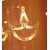 Warm White Diya/Diwali Light Curtain, Led String Copper Lights with Pack of 12 Hanging Diyas