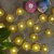 Diyas String Lights Decorations, Happy Diwali Flame Shaped Lamps,