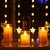 Flameless Candles, Battery Operated Flickering Candles Pillar Real Wax Moving Flame Electric Candle Sets