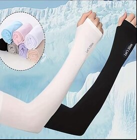 Prism Arm Sleeves with Thumb Hole - Unisex Sun Protection Hand Covers for Men, Women, Boys & Girls_CLN-T-152