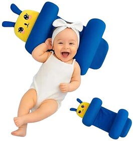 Baby Sleeping Support Pillow with Side Rollers  Newborn Safety Sleeping Pillow Set 012 Months Baby Boys  Girls blue
