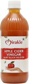Mirakle Organic Apple Cider Vinegar with Mother - Natural Detox  Heart Health Support
