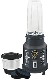 Flash Nutri Mixer Grinder & Smoothie Maker Blender, 2 Jar, 400W Powerful Motor, Multipupose Jars for Dry & Wet Grinding, Stainless Steel Blades(Black)