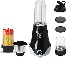 Chef Pro Nutri Blender 500 W Mixer Grinder(Chef Pro Nutri Blender 500 watts | 4 Jars | Black)