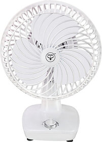 MiniBreeze 9 Inch Fan Silent Operation 400 mm Table Fan(White | Pack of 1)
