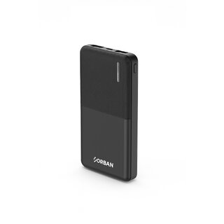 Orban 10000mAh Slim Powerbank with 22.5W Fast Charging, USB  Type C Output, Power Delivery, Quick Charge (Black)