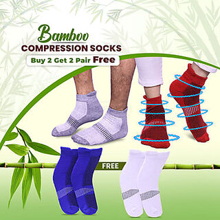 Bamboo Compression Socks Buy 2 Get 2 Pair Free (CS07)_CLN-T-160