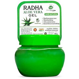 Radha Aloe Vera Gel  Natural Skin  Hair Care Gel for Everyday Use