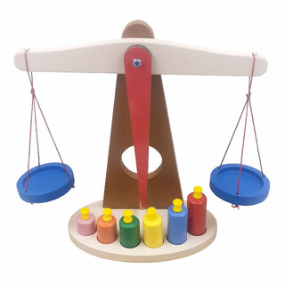 Wooden Balance Scale for Kids - Fun Educational Toy
