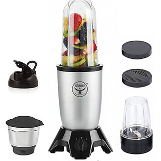 Aeroblend Nutri Blender 500 W Mixer Blender(Aero Blend 3 Jar | 3 Jars | Grey)