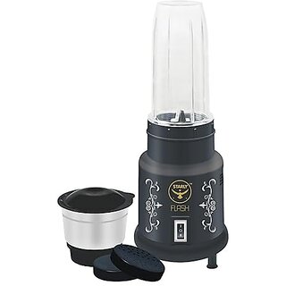 Flash Nutri Mixer Grinder & Smoothie Maker Blender, 2 Jar, 400W Powerful Motor, Multipupose Jars for Dry & Wet Grinding, Stainless Steel Blades(Black)
