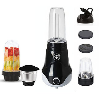 Chef Pro Nutri Blender 500 W Mixer Grinder(Chef Pro Nutri Blender 500 watts | 4 Jars | Black)