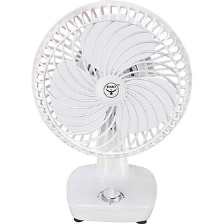 MiniBreeze 9 Inch Fan Silent Operation 400 mm Table Fan(White | Pack of 1)