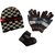 Minha Fashion Women Solid Winter Combo Of Wollen Cap, Gloves and Ankle Socks_CLN-T-124