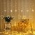 Heart Shape Curtain String Lights with 8 Flashing Modes Decoration (12 Hearts, Warm White)