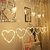 Heart Shape Curtain String Lights with 8 Flashing Modes Decoration (12 Hearts, Warm White)