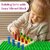 4 Pegs Size Grading Cylinder Blocks Montessori Colorful Wooden Early Home School Toy 4 pcs Set for Kids 1 Year +