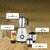 Grindwave 750 Watt Mixer Grinder with 4 Jars | 3 Stainless Steel Jars & 1 Juicer Jar | Shockproof ABS Body | Heavy Duty Motor | Stainless Steel Blades | (Silver)