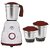 Ace 550W Mixer Grinder for Kitchen with 3 Stainless Steel Jars | | Powerful motor & High Speed Mixie perfect for dry grinding, blending, mixing & juicing (cherry red, 3 Jars)