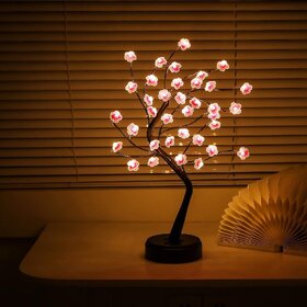 20 Cherry Blossom Lamps for Home Decoration DIY Table Lamps String Lights Battery/USB Operated Night Lamp for Home Deco