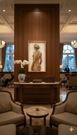 Contemporary Metallic Wall Sculpture - Handcrafted Female Figure Art