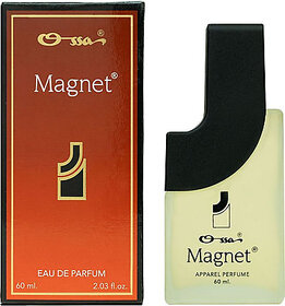 OSSA Magnet Apparel Perfume Unisex With Oriental Notes Premium Long Lasting Fragrance Eau de Parfum - 60 ml (For Men & Women)
