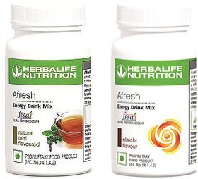 Afresh Energy Drink Mix - Tulsi Flavor & Elaichi Flavor For Weight Loss