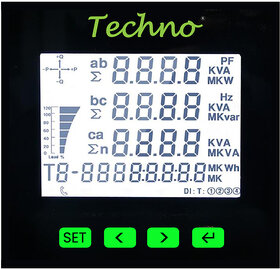 Three Phase Multifunctional Panel Meter - TMCB 025 - (5 A)