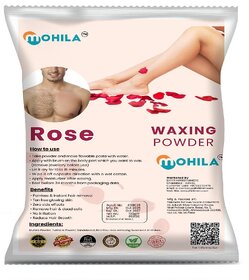 Mohila Hair Removal Rose Wax Powder for Men Women Painless Body Hair Removal Wax Powder Pack of 1 (100 gm)