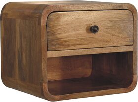 Mini Oak-ish Floating Open Bedside