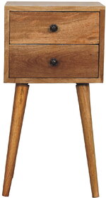 Mini 2 Drawer Oak-ish Bedside