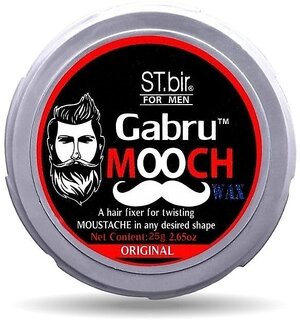 Mooch Moustache Wax for Men - Strong Hold Long Lasting Styling Wax Natural Look Original Scent 25g Pack of 1
