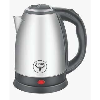Ignite Kettle | Stainless Steel Electric Kettle 1.8 Litre, 1500 Watts, Fast Boiling Portable Kettle | Power Indicator | Dry Run Protection | Auto Cut off | 360 Degree Rotatable (Silver)