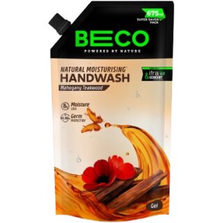BECO Natural Moisturising Handwash Mahogany Teakwood (675 ml)