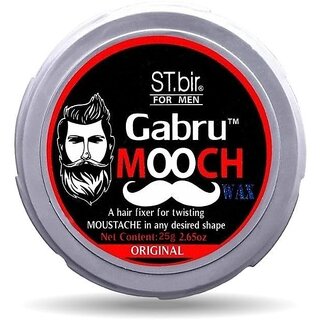 Mooch Moustache Wax for Men - Strong Hold Long Lasting Styling Wax Natural Look Original Scent 25g Pack of 1