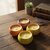 Autumn Colors Scented Candle Set, 4 Piece Ceramic Bowl, Decorative Home Fragrance Collection
