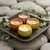 Autumn Colors Scented Candle Set, 4 Piece Ceramic Bowl, Decorative Home Fragrance Collection