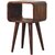 Mini Chestnut Curved Open Bedside