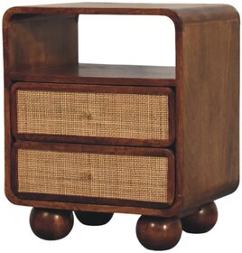 Larissa 2 Drawer Chestnut Nightstand