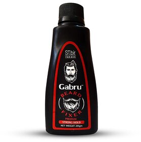 Beard Fixer for Men  Premium Strong Hold Beard Styling Gel  Non-Sticky, Long Lasting, Easy Wash Formula  200g